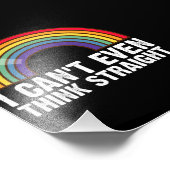 LGBTQ考えのプライド月も無理 フォトプリント            (角)