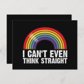 LGBTQ考えのプライド月も無理 ポストカード (正面/裏面)
