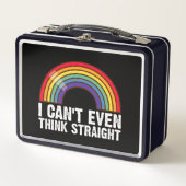 LGBTQ考えのプライド月も無理 メタルランチボックス (正面)