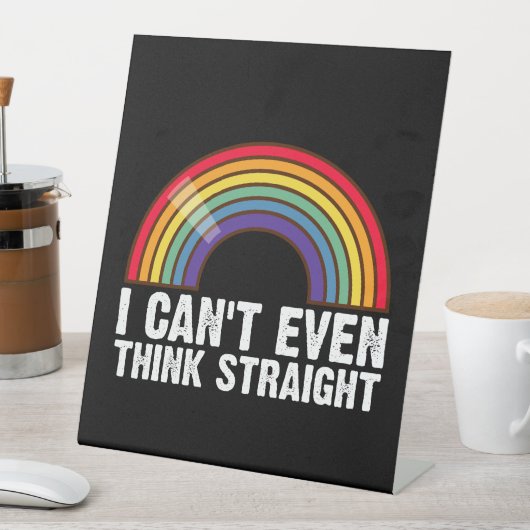 LGBTQ考えのプライド月も無理 台座サイン (インサイチュ)