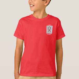 LGBTQ認識度レインボーリボンエンジェルティー Tシャツ