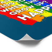 LGBTQ認識度両親ママパパゲイレズビアンプライド ポスター (角)