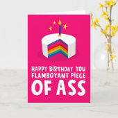 LGBTQ誕生日カード カード (黄色い花)