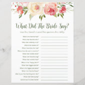 LGBTQ赤面フローラブライダルシャワーゲーム (裏面)