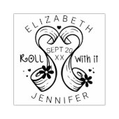 LGBTQ転がトイレ紙で日転が付を保管 ラバースタンプ (インプリント)