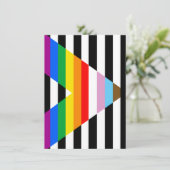 LGBTQ進歩アライ・プライドフラグ シーズンカード (スタンド正面)