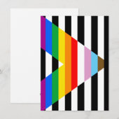 LGBTQ進歩アライ・プライドフラグ シーズンカード (正面/裏面)
