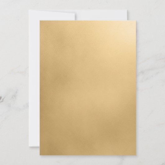 LGBTQ金ゴールドモダンは招待状だ婚約した 招待状 (裏面)