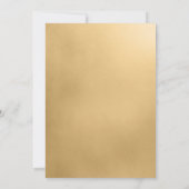 LGBTQ金ゴールドモダンリハーサルディナー招待状 招待状 (裏面)