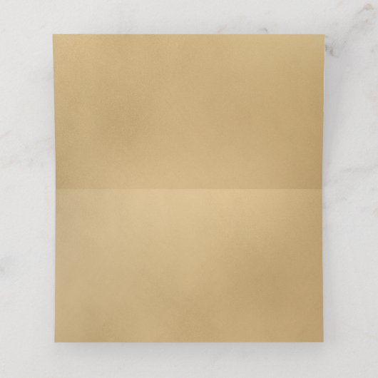 LGBTQ金ゴールドモダン結婚座席表 プレイスカード (内部開封)