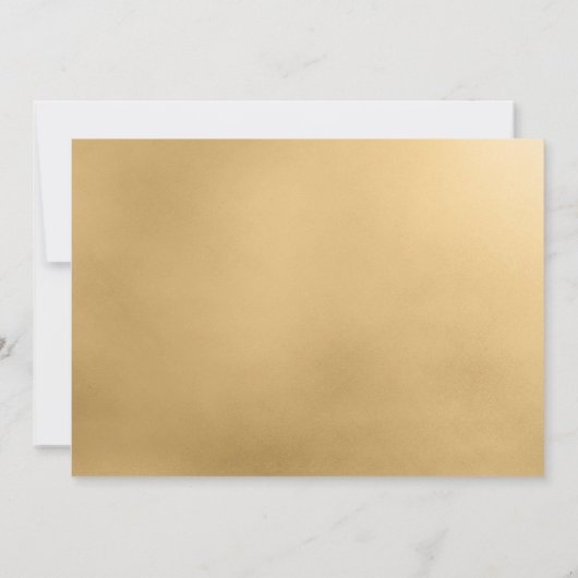 LGBTQ金ゴールドモダン結婚式の日付を保存 セーブザデート (裏面)