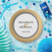 LGBTQ金ゴールドモダン結婚紙プレート ペーパープレート (パーティー)