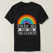 LGBTQ1のジェンダー数は2以上 Tシャツ (デザイン正面)