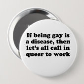 LGBTQ+の仲間と一緒に働こう 缶バッジ (正面&裏面)