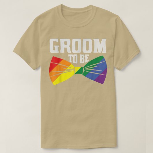 LGBTQ の婚約者 ウェディング パーティー おそろい Tシャツ (デザイン正面)