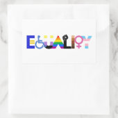 LGBTQ+の平等 長方形シール (バッグ)