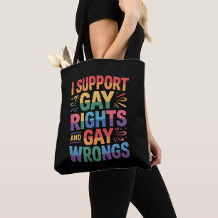 LGBTQ+の権利と正義を支持する アライ トートバッグ