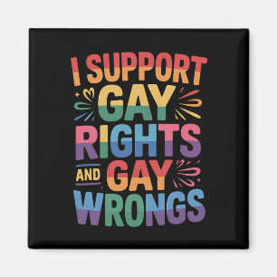 LGBTQ+ の権利と正義を支持する アライ マグネット