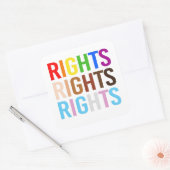 LGBTQ+の権利 スクエアシール (封筒)