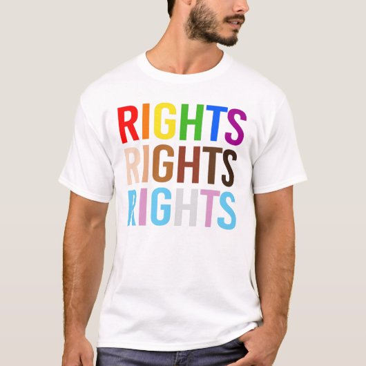 LGBTQ+の権利 Tシャツ (正面)