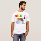 LGBTQ+の権利 Tシャツ (正面フル)