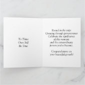 LGBTQ の生命の木 回復の贈り物 カード (内部)