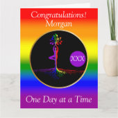 LGBTQ の生命の木 回復の贈り物 カード (正面)