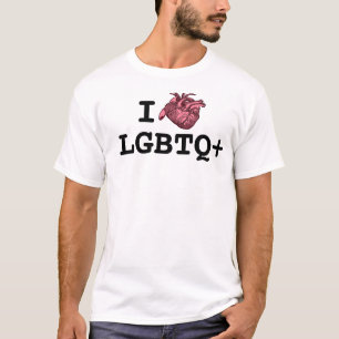 LGBTQ+の解剖学的に正確なハート Tシャツ