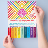 LGBTQ+ はがせるフライヤー チラシ (手)
