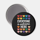 LGBTQ+ みんな歓迎 マグネット (正面/裏面)