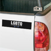 LGBTQ もも お尻 上腕二頭筋 上腕三頭筋 大腿四頭筋 筋トレ好き バンパーステッカー (トラック上)