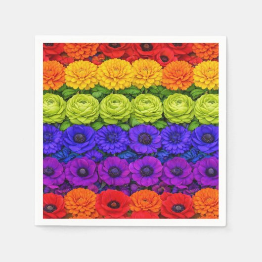 🌈LGBTQ+を応援! Flourish Together スタンダードカクテルナプキン (正面)