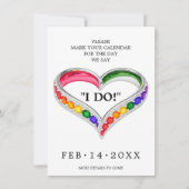🌈❤️LGBTQ+を愛の虹で包む セブンティーン セーブザデート (正面)
