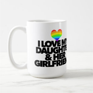 LGBTQ+を誇りに思う 私の娘と彼女のガールフレンドが大好き コーヒーマグカップ