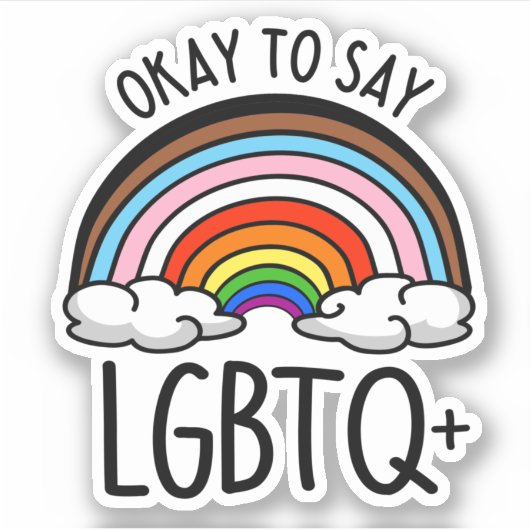 LGBTQ+を認める シール (正面)
