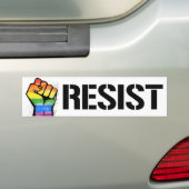 LGBTQ+ アクティビズム バンパーステッカー (車上)