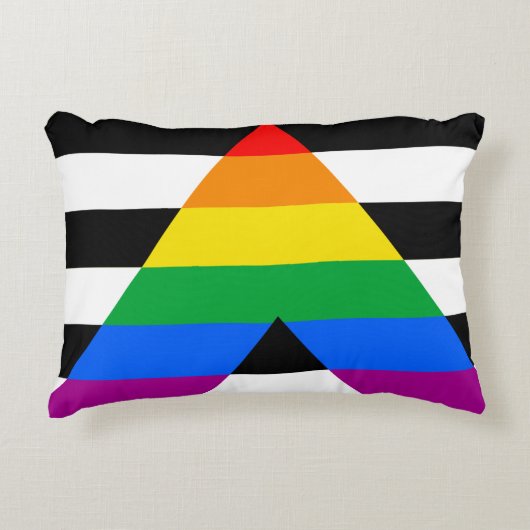 LGBTQ+ アライフラグ アクセントクッション (正面)
