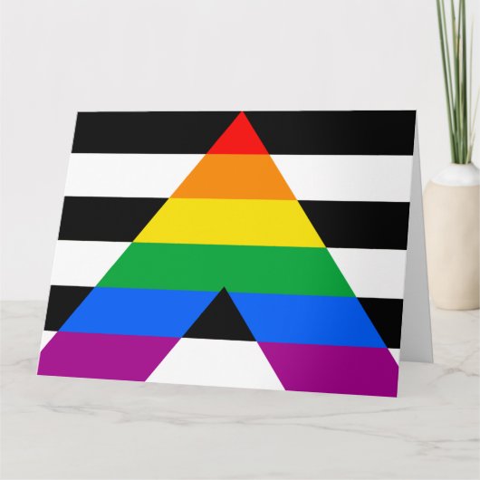 LGBTQ+ アライフラグ カード (正面)