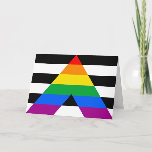 LGBTQ+ アライフラグ カード (正面)