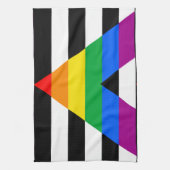 LGBTQ+ アライフラグ キッチンタオル (縦)
