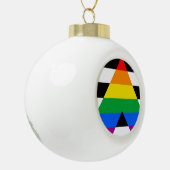 LGBTQ+ アライフラグ セラミックボールオーナメント (左)