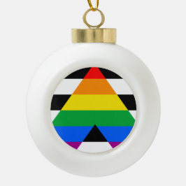 LGBTQ+ アライフラグ セラミックボールオーナメント