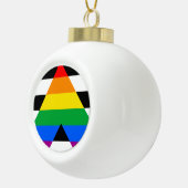 LGBTQ+ アライフラグ セラミックボールオーナメント (右)