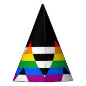 LGBTQ+ アライフラグ パーティーハット (裏面)