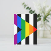 LGBTQ+ アライフラグ ポストカード (スタンド正面)