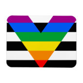 LGBTQ+ アライフラグ マグネット (横)