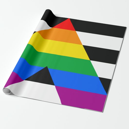 LGBTQ+ アライフラグ ラッピングペーパー (アンロールド)
