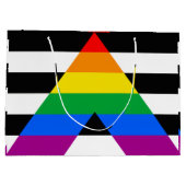 LGBTQ+ アライフラグ ラージペーパーバッグ (裏面)