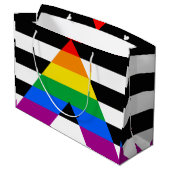 LGBTQ+ アライフラグ ラージペーパーバッグ (裏面アングル)