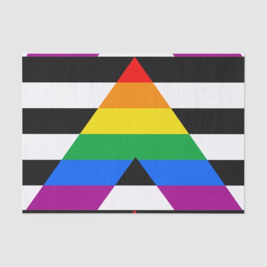 LGBTQ+ アライ フラグ 薄葉紙 (正面)